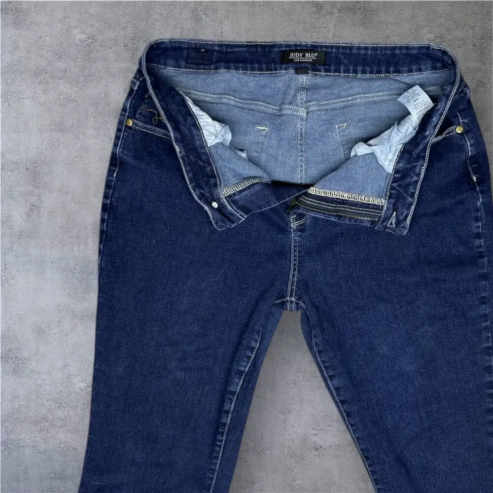 Judy Blue Jeans 20W JB88273 High Rise Straight Leg Rinse Wash Mom Denim